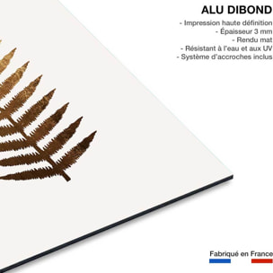 Tableau fleurs Fougere d'or Tableau alu Dibond