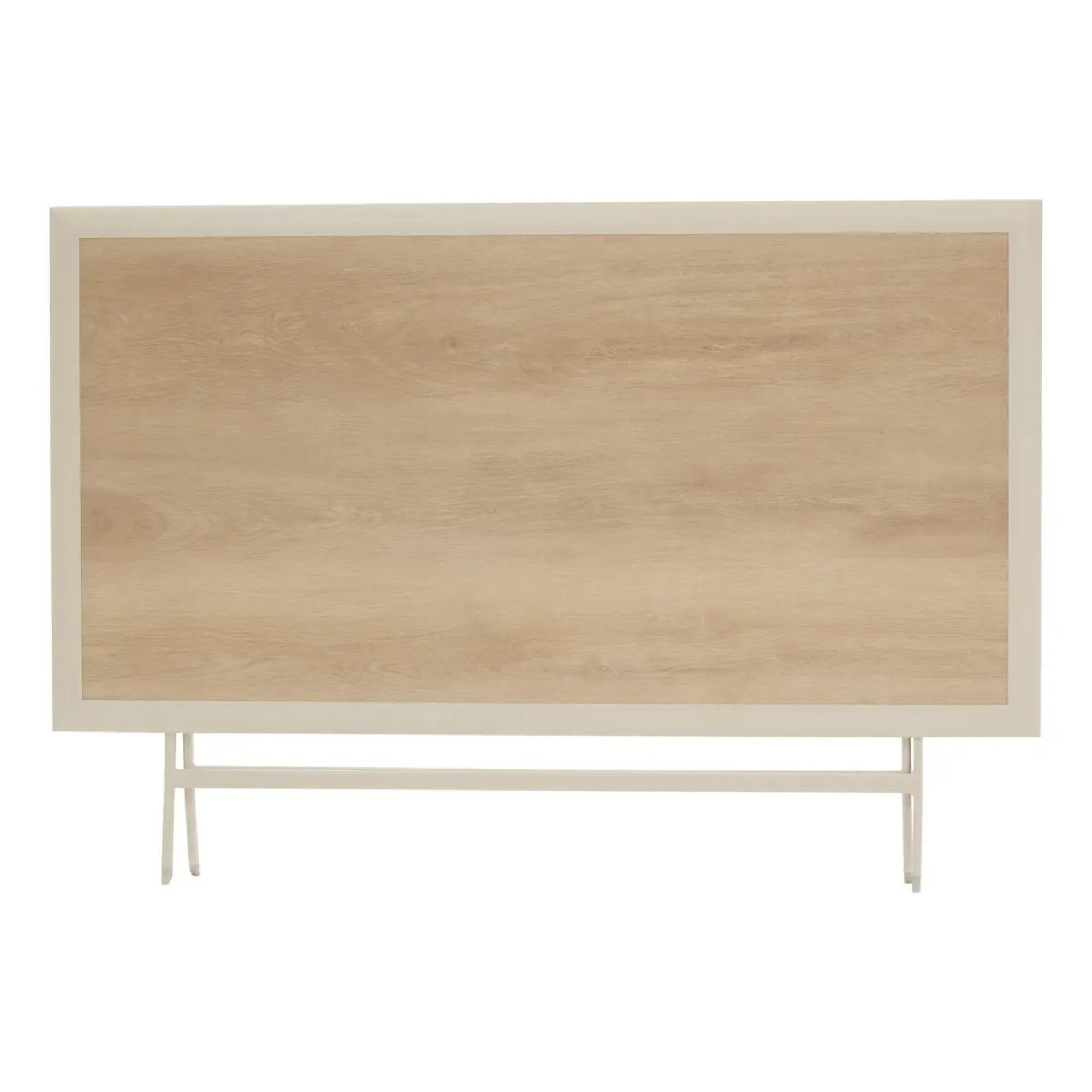 Table de jardin 6 places Azua pliable beige 150x80cm