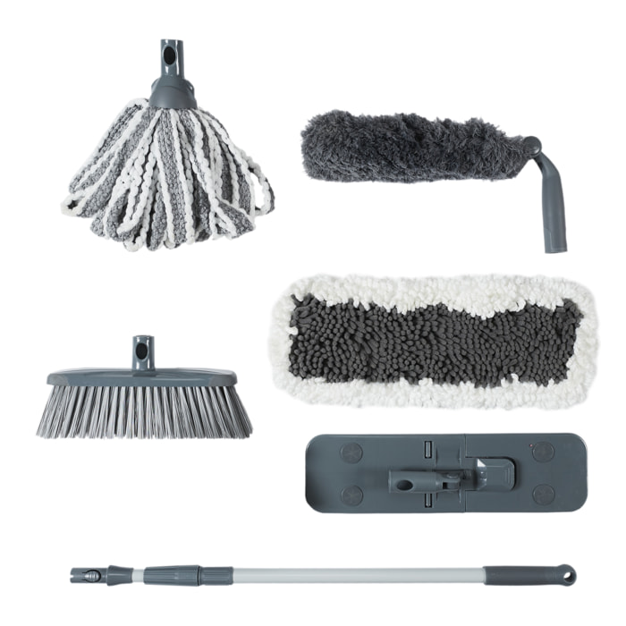 SET MENAGE MULTIFONCTION 1 BALAI ET 5 TETES