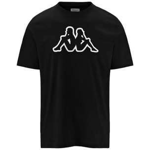 Kappa - T-Shirts & Top Uomo Nero - Logo Korpo Cromen