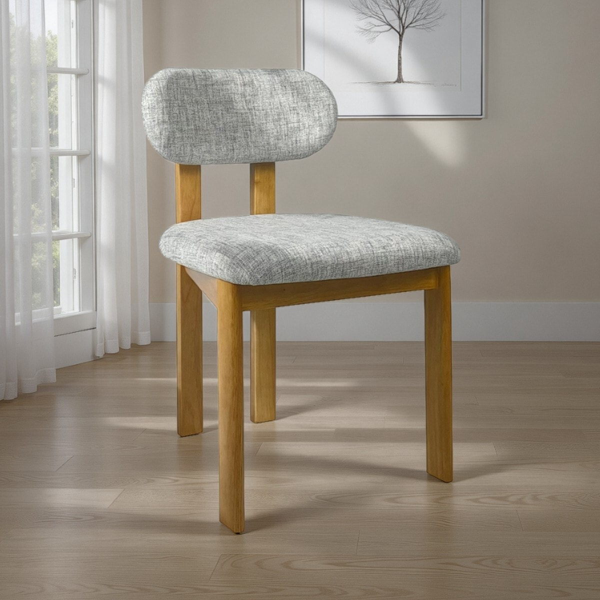 Tomasucci Ensemble de 2 chaises tripodes en bois