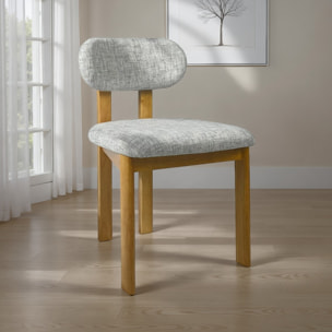 Tomasucci Ensemble de 2 chaises tripodes en bois