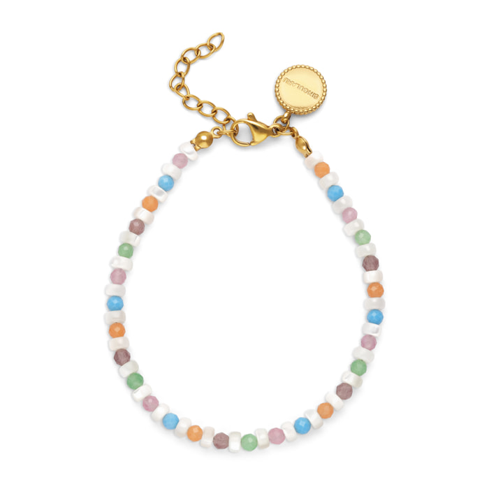 Bracciale Nacary Colors Acciao Placcato Oro