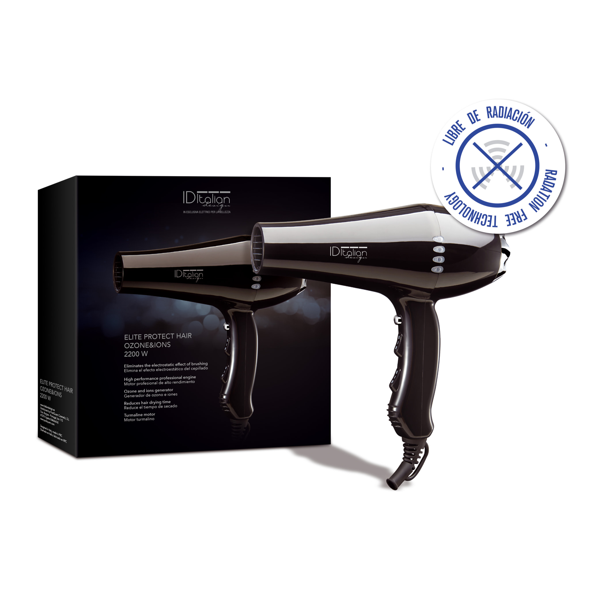 Sèche-cheveux à ions - 2200 w