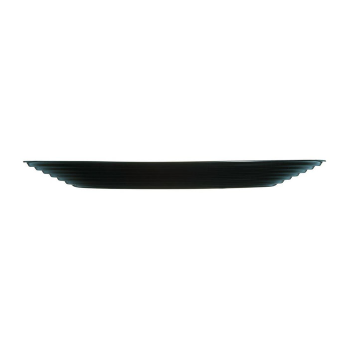 Assiette plate noire 27cm Harena - Luminarc - Verre opale extra résistant