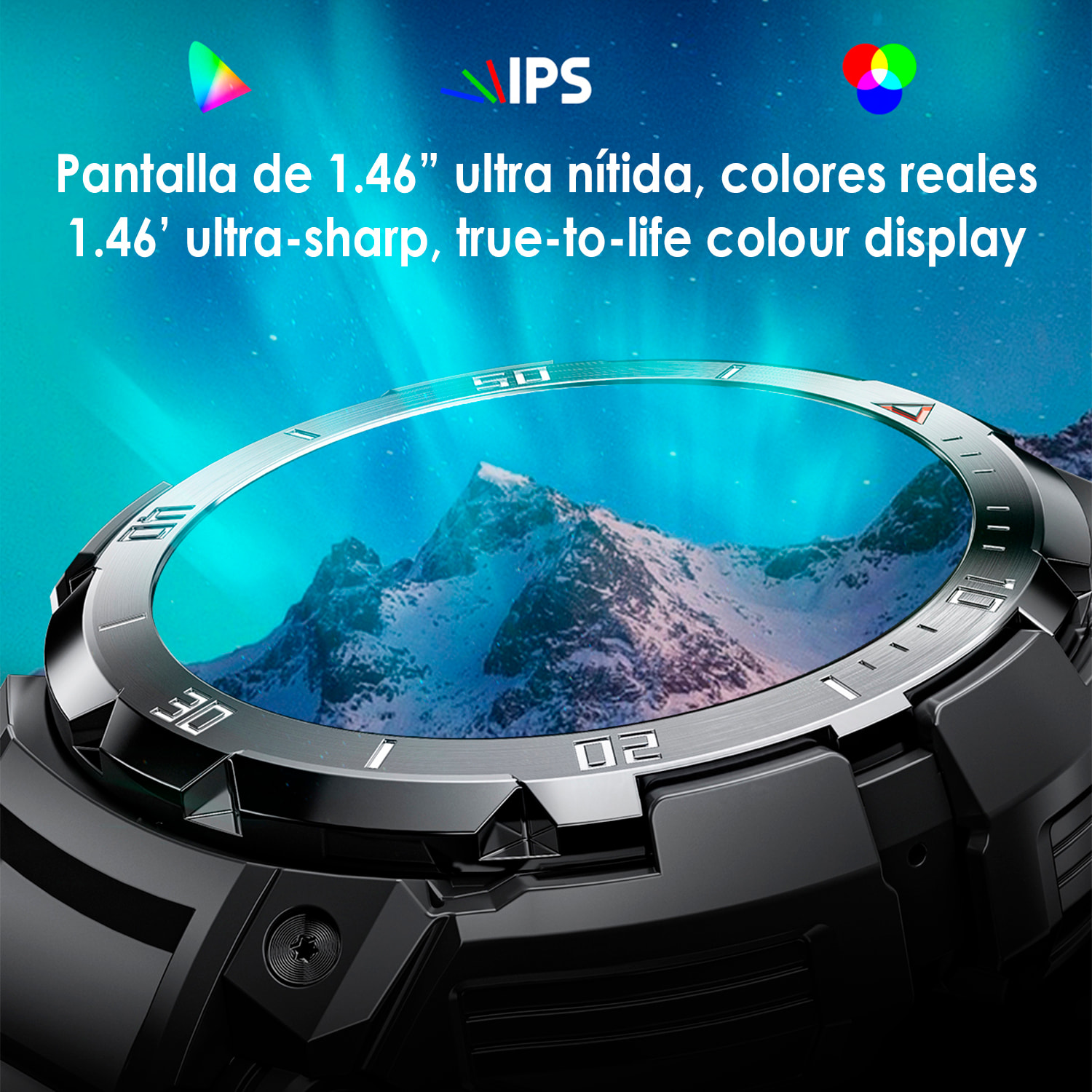 Smartwatch GT100 Pro mult sport, pressione sanguigna e O2, con auricolari TWS 5.1 integrati