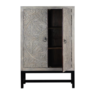 Armario - Madera de Mango y Hierro - 180x116x42cm