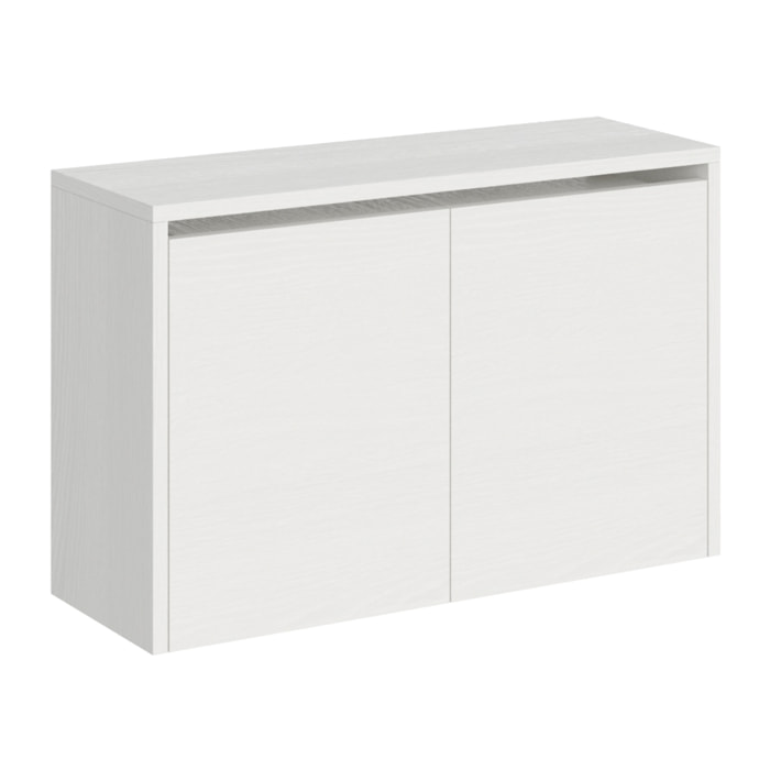 Banc inférieur extensible 26x72/300 cm Evolve Frêne Blanc rallonges internes