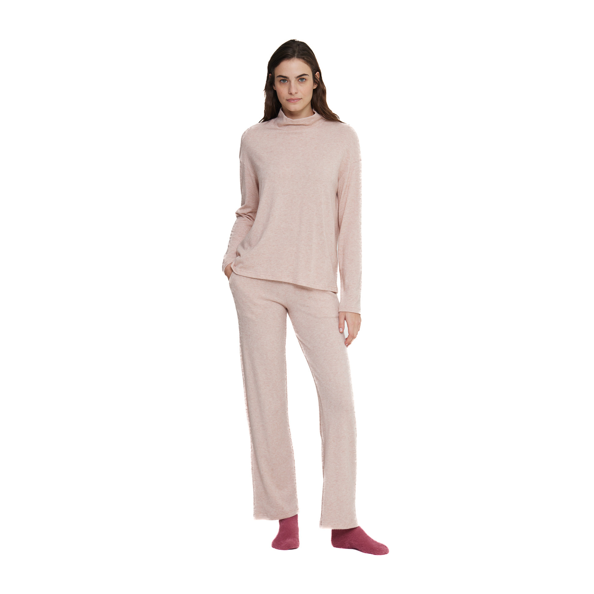 Completo loungewear donna madrid in maglina felpata Noidinotte