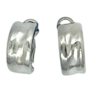 Pendiente tipo aro con aguas en plata 10µ. 1cm