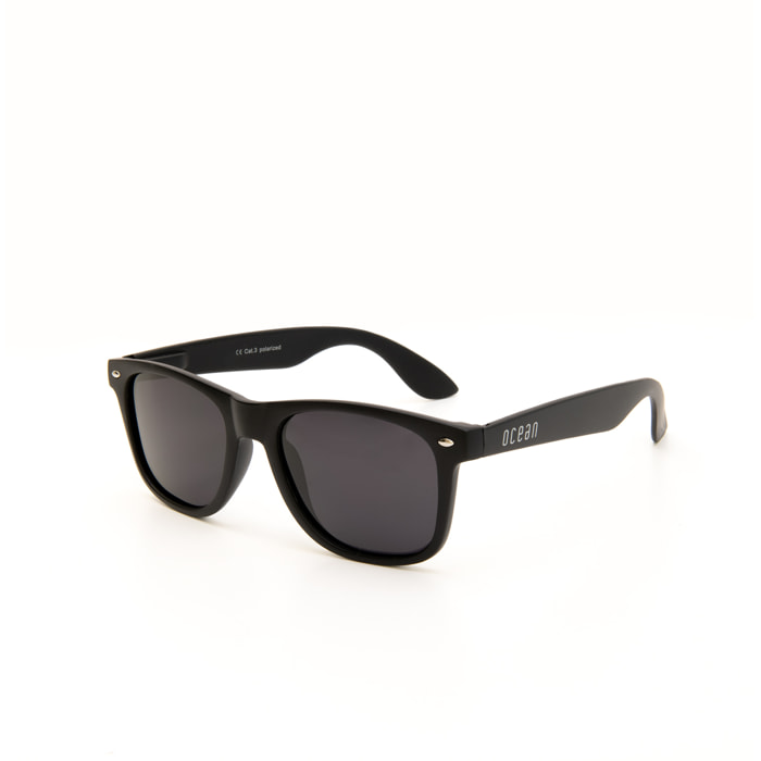 Gafas de sol OCEAN GENOVA - Ahumado planas espaciales con patillas metálicas doradas