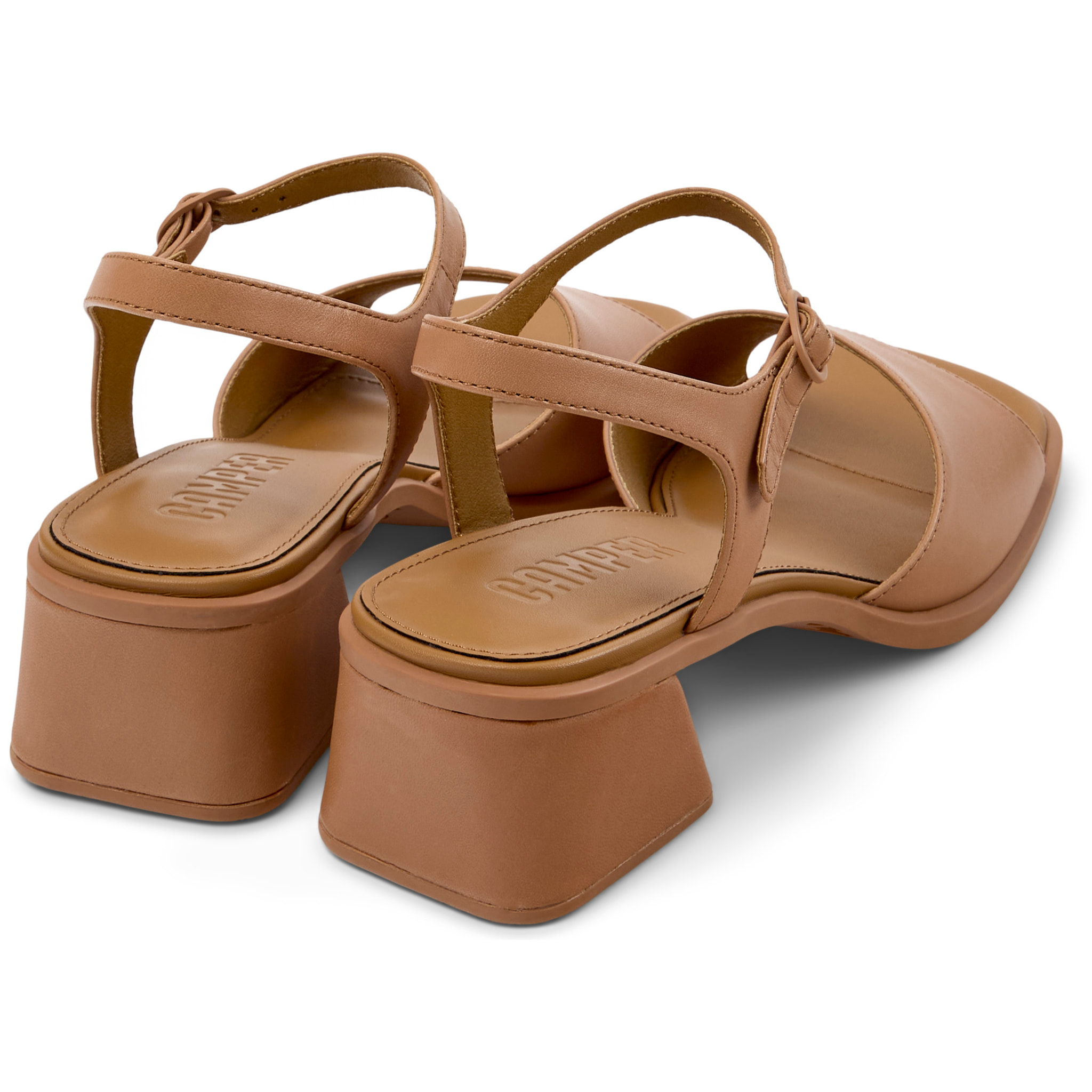Sandalias - CAMPER Kora Sandal - Beige - Cuero liso