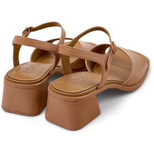 Sandalias - CAMPER Kora Sandal - Beige - Cuero liso