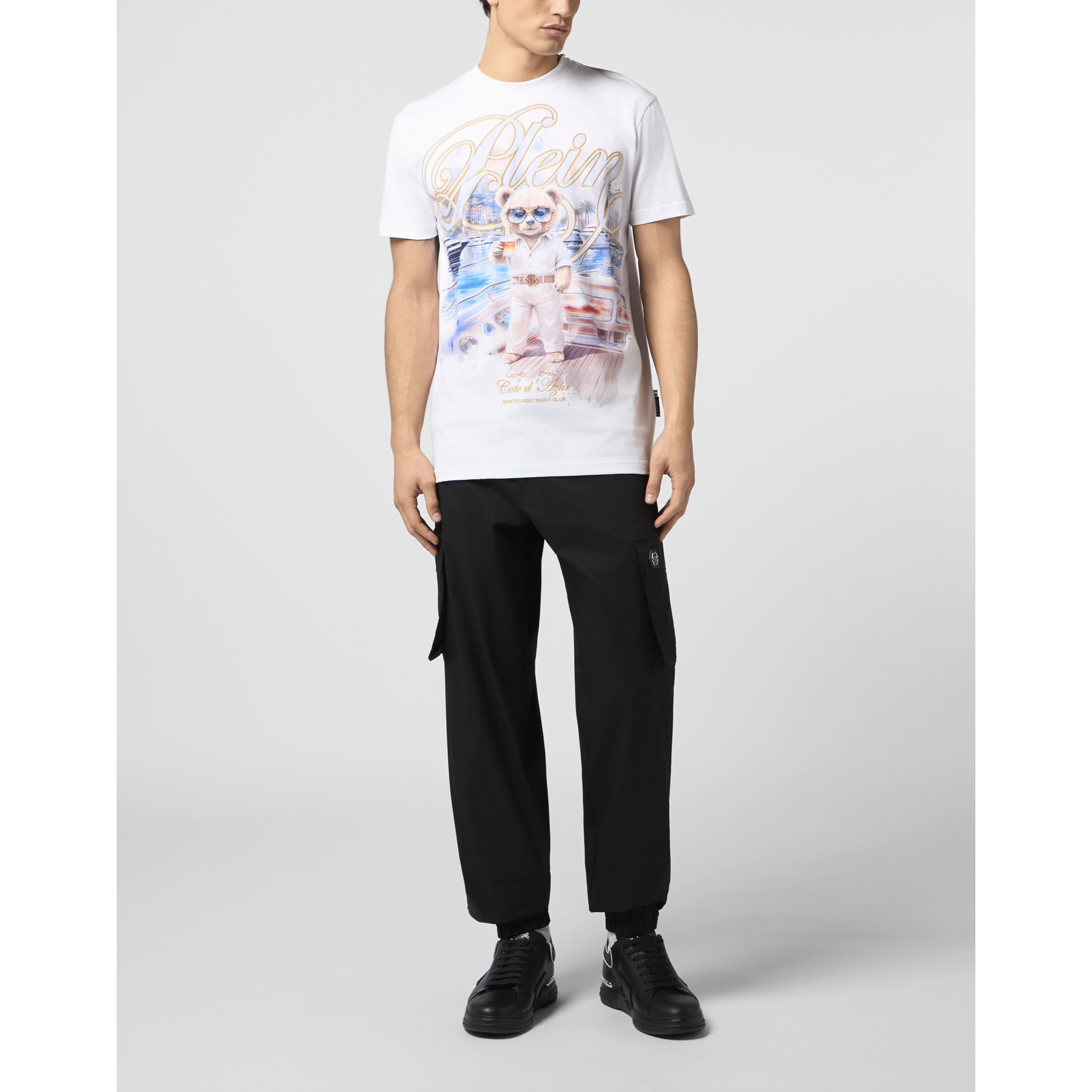 PHILIPP PLEIN Round Neck T-Shirt Teddy Bear