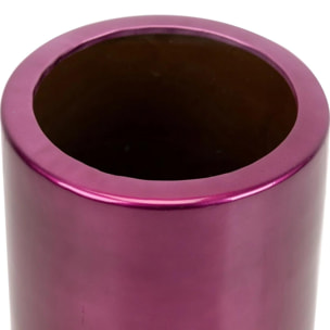 Paraguero Ceramica Lacada Rosa Morado 21x21x50 Cm