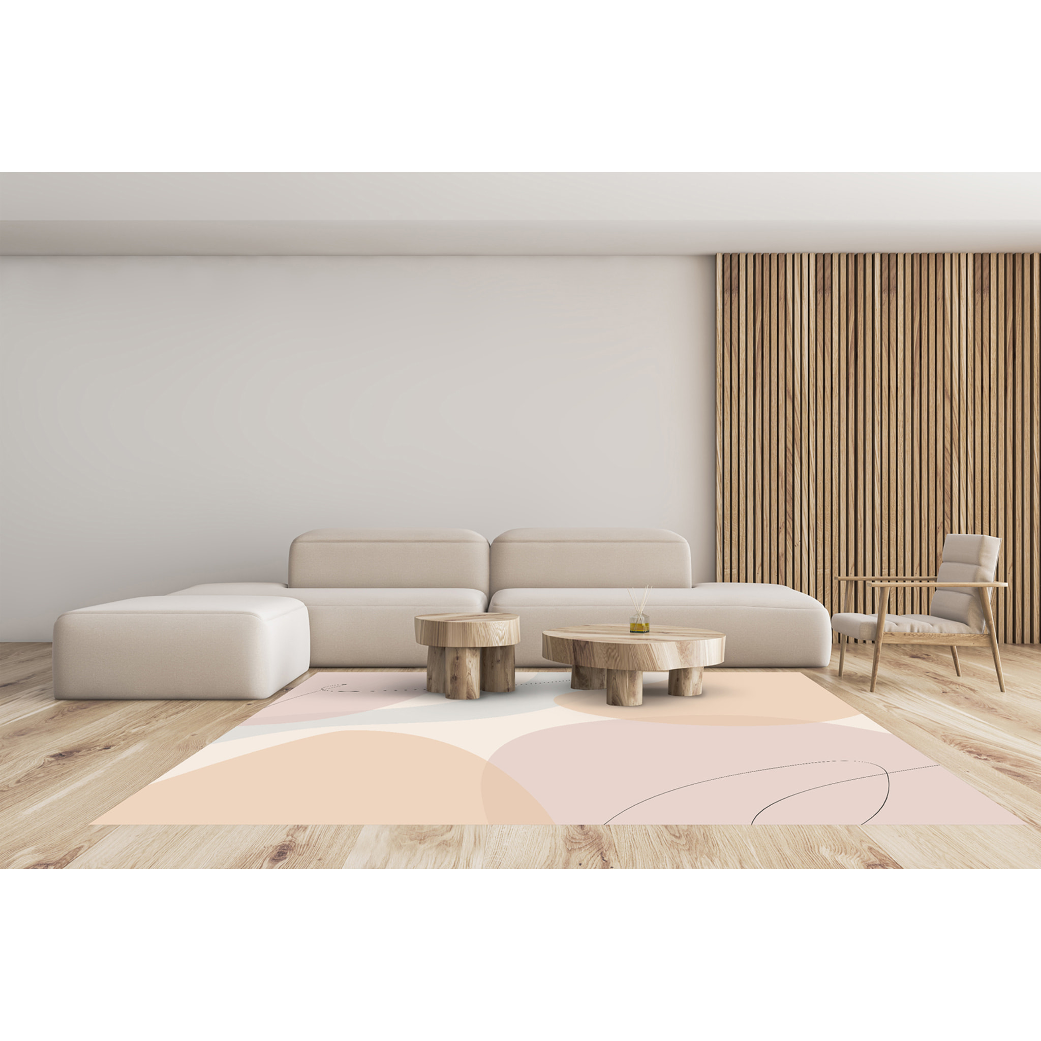 Alfombra de vinilo CERAMIKO, Tatiana, diseño moderno 160x240 cm