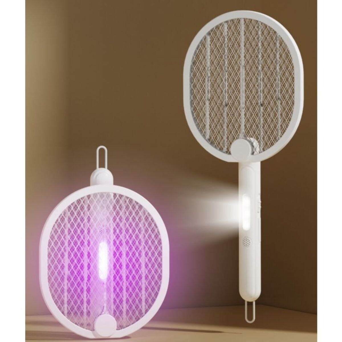 Raquette à insectes ZEROMOUSTIQUE Raquette anti moustique 3 en 1