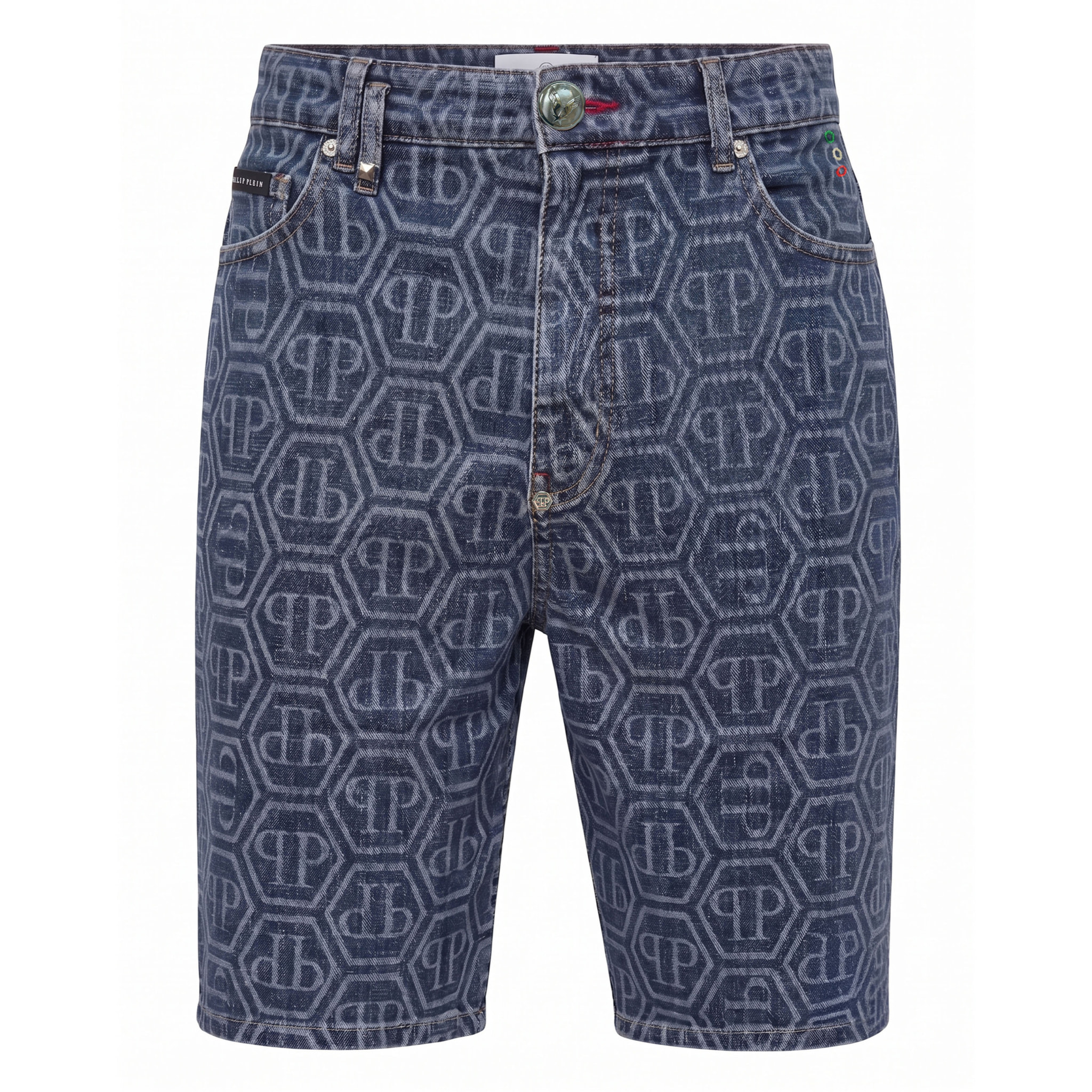 PHILIPP PLEIN Pantalones cortos vaqueros Fermentera MONOGRAM