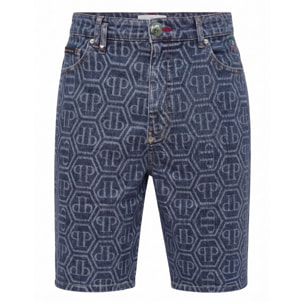PHILIPP PLEIN Pantalones cortos vaqueros Fermentera MONOGRAM