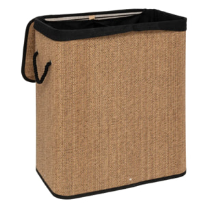 Panier à linge en bambou 100L