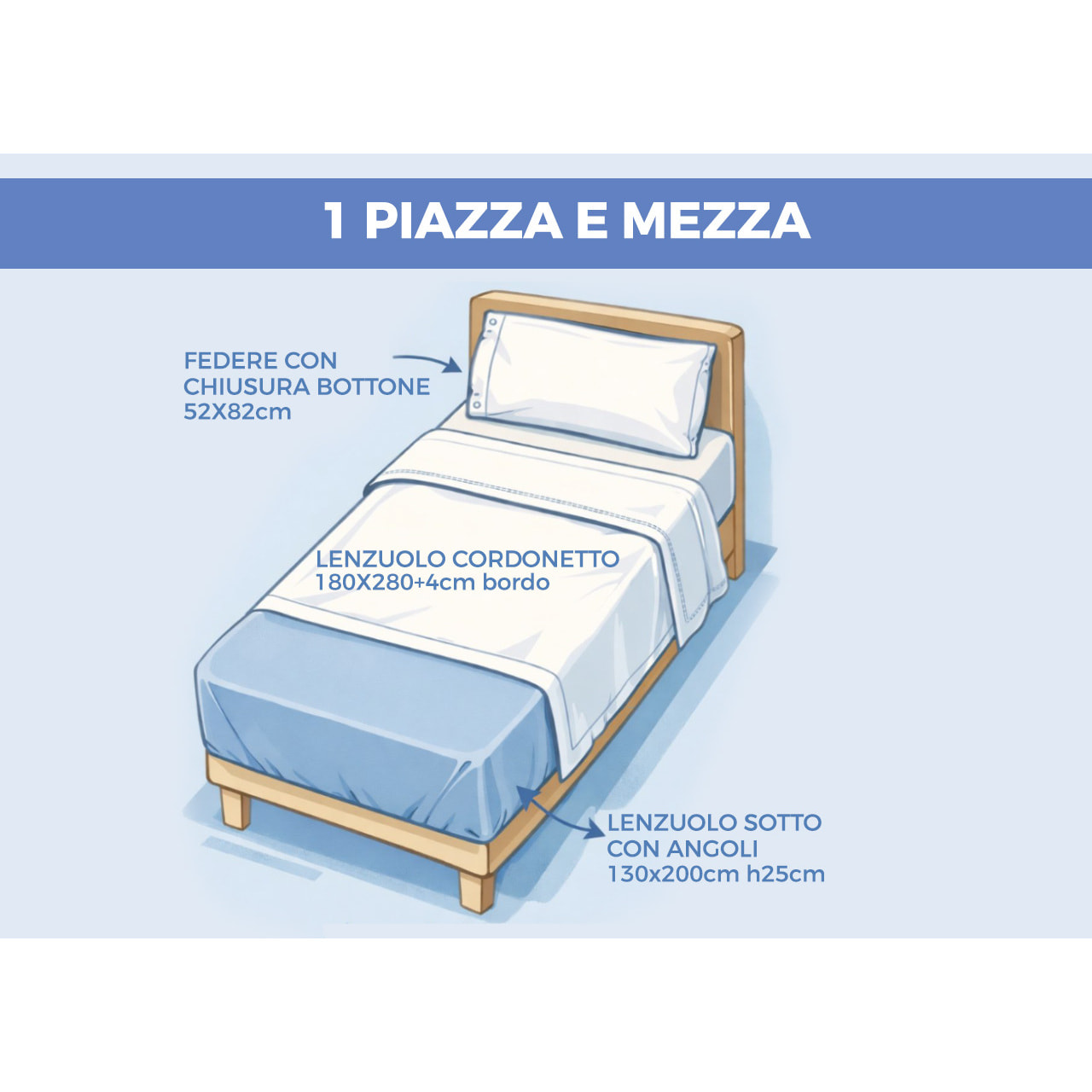 Completo Lenzuola Bicolor Estate/Inverno 100% Cotone Tinta Unita Amici Grigio Chiaro/Grigio Scuro