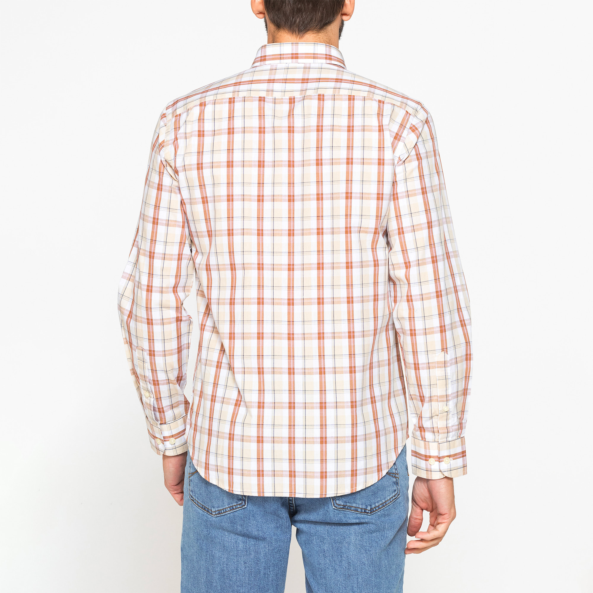 CAMICIA BUTTON-DOWN CON MANICA LUNGA E TASCHINO