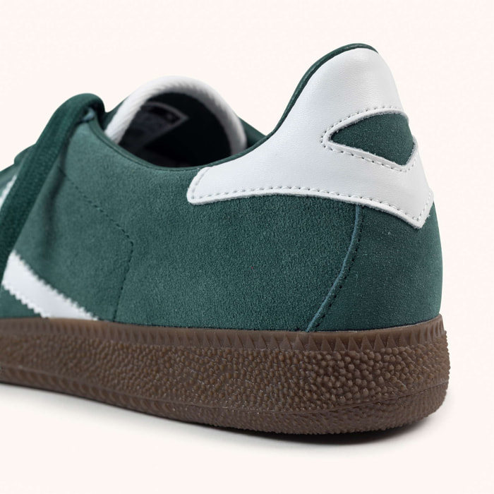 Zapatilla Urbana Retro de Piel en Color Verde MUNICH BARRU 215