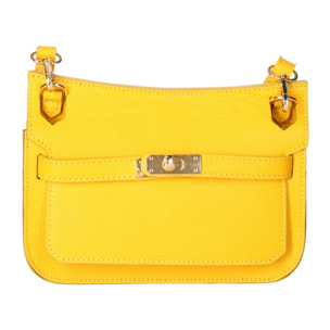 Borsa a tracolla da donna - Modello Katie - 100% vera pelle - 23.0 x 17.0 x 5.0 cm