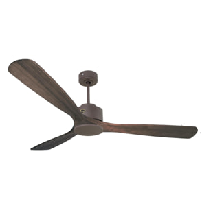 Ventilateur de plafond Réversible  Thermostat Wifi Moteur à courant continu Toits en pente Télécommande Hypersilence Mémoire Shopify Vendible (AUTOMATIQUE) 40   W Chocolat