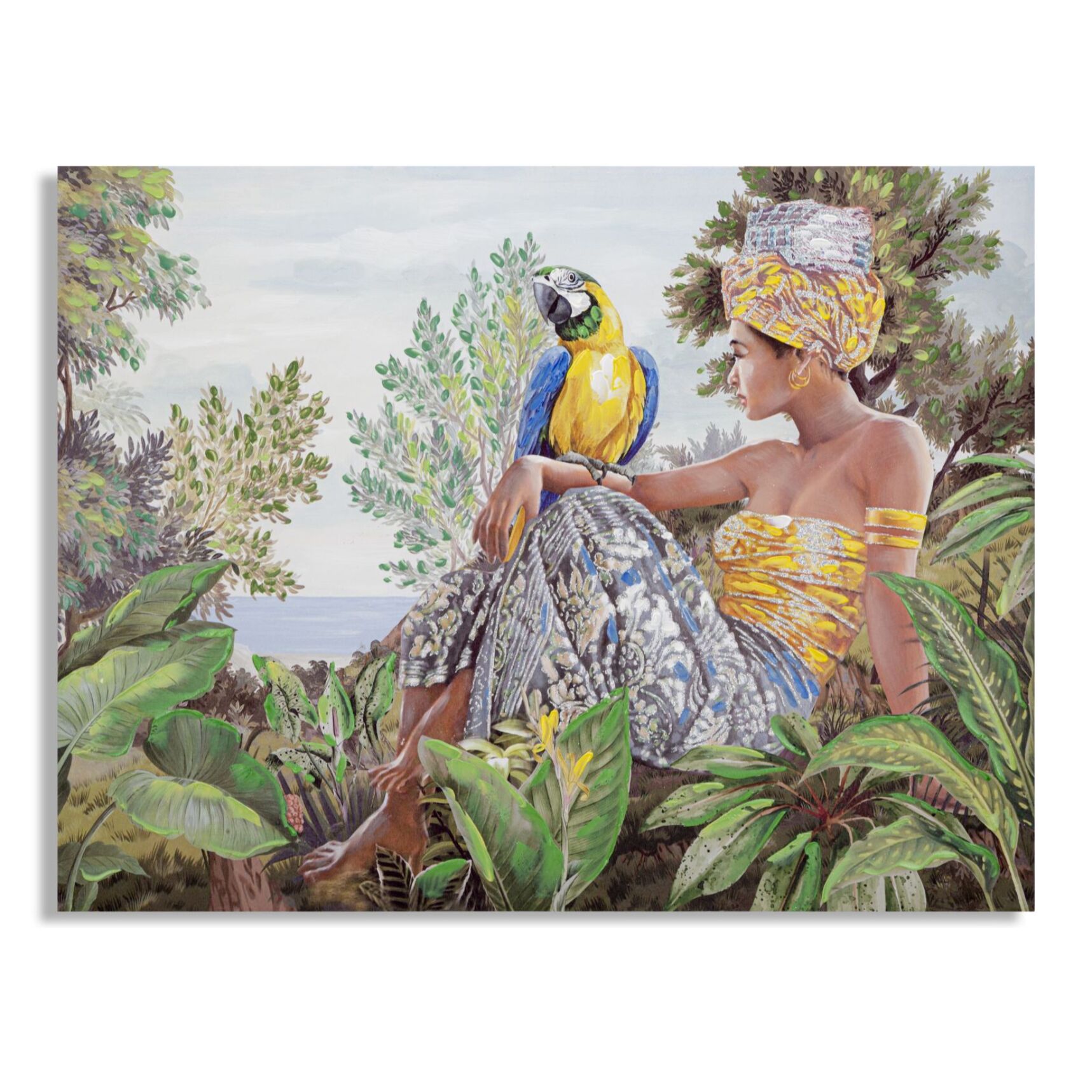 DIPINTO SU TELA KENDA ORIZZONTALE CM 120X3X90