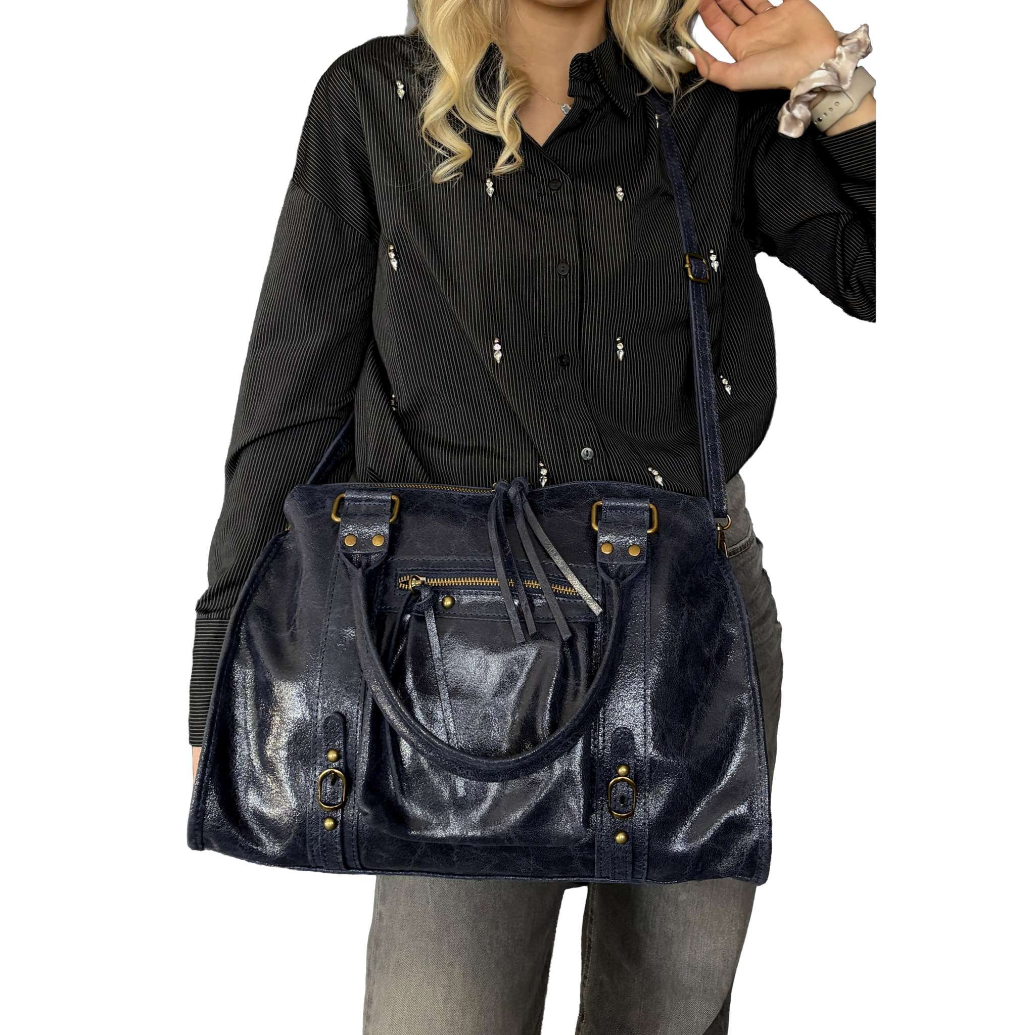 Borsa a Mano in Vera Pelle Made in Italy