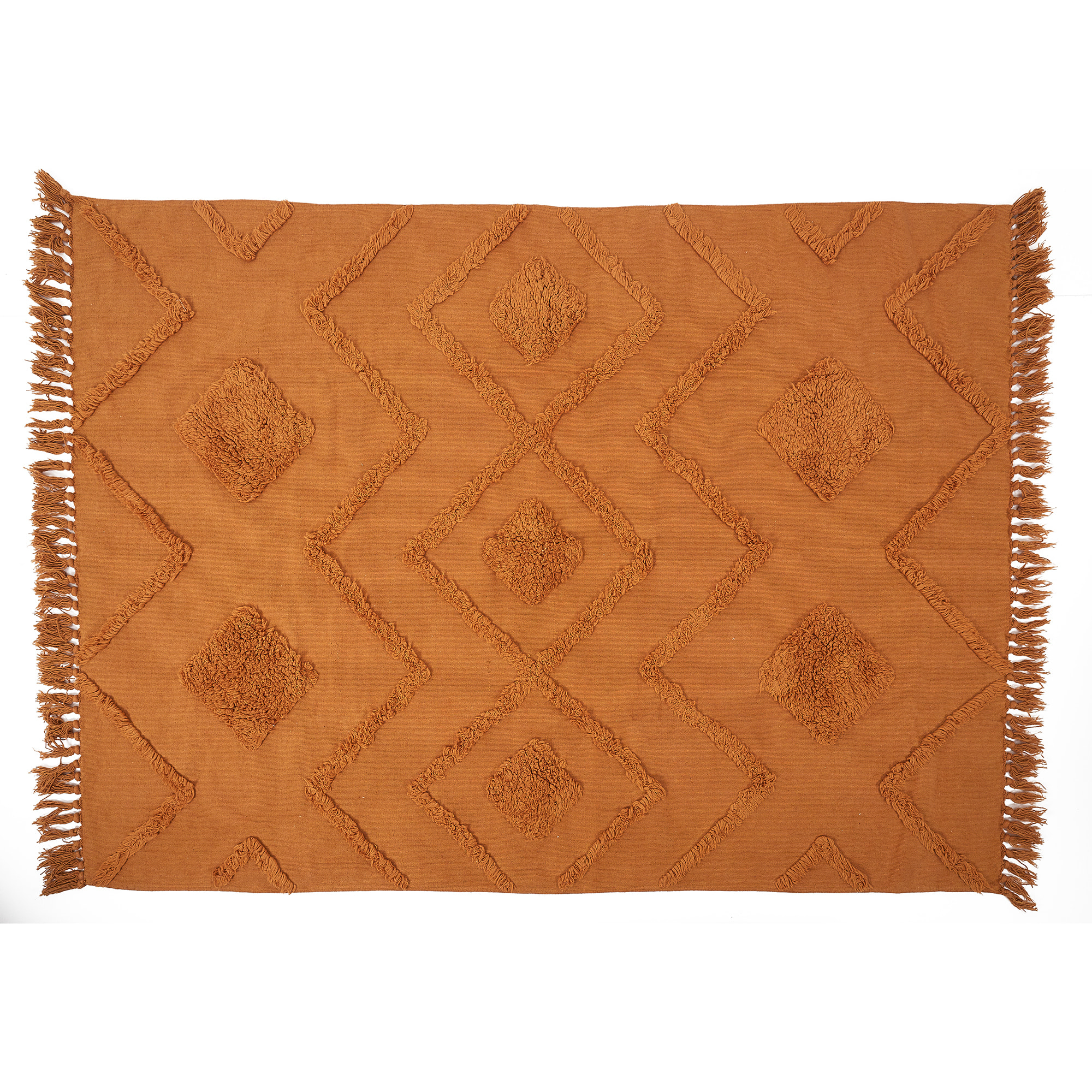 Tapis Ethinique Tufte Terracotta 120x170cm