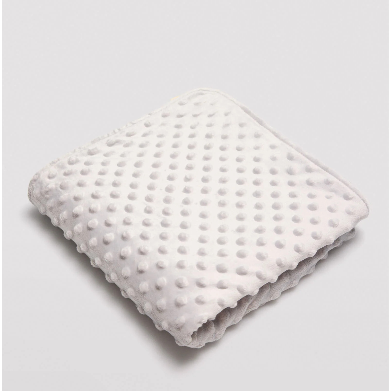 Copertina per neonato a pois grigio perla