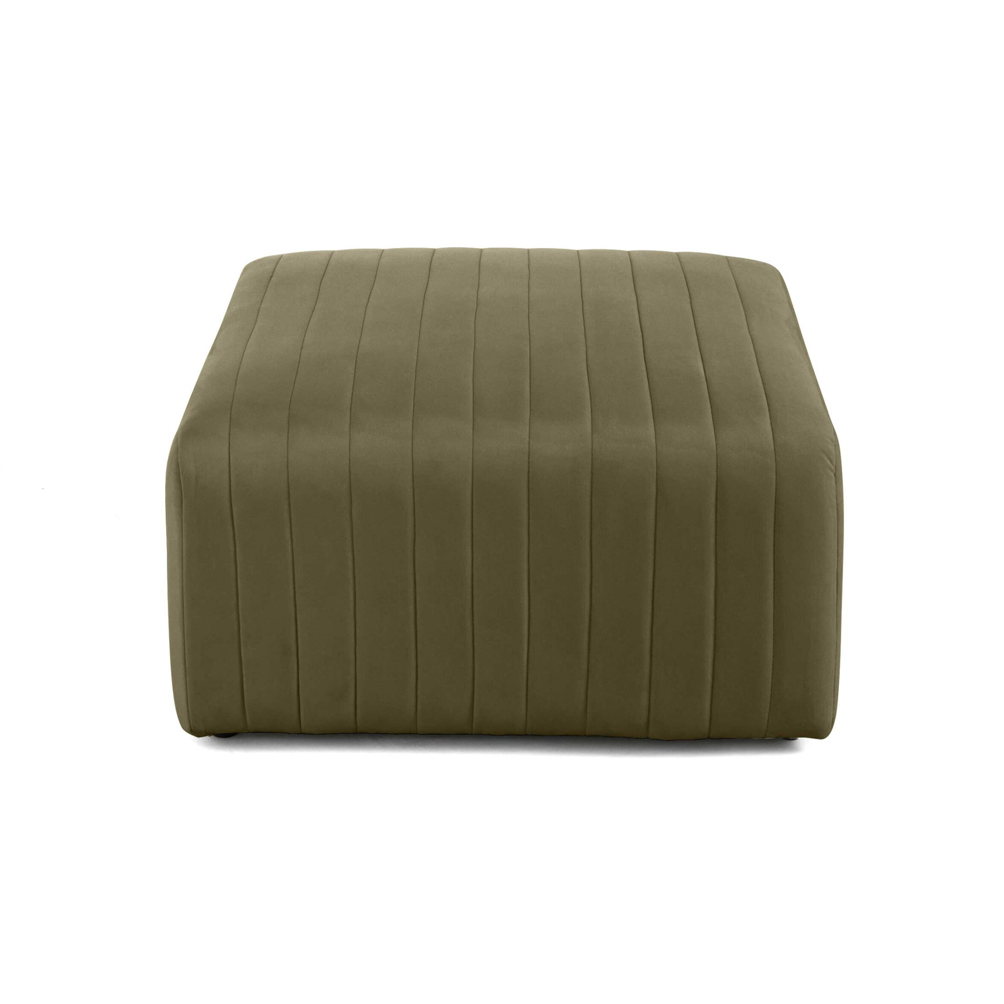 Nova - pouf modulable - en velours - Vert