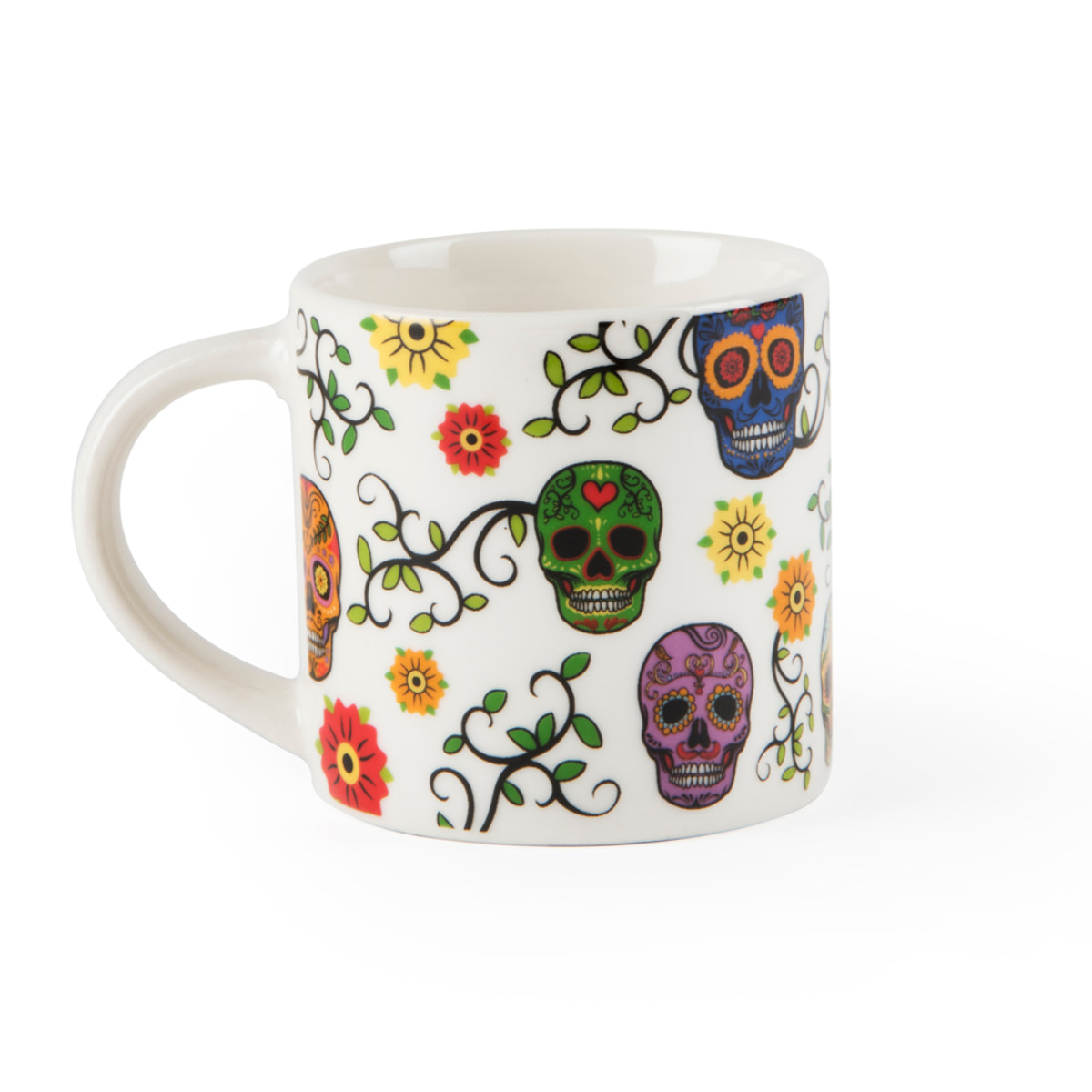 Set 4 Tazzine Caffè Excelsa – Calavera, New Bone China Multicolore