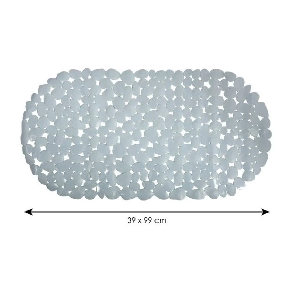 Tapis Fond de baignoire PVC GALETS Gris MSV