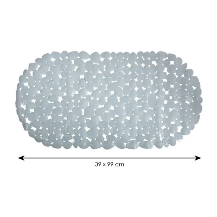 Tapis Fond de baignoire PVC GALETS Gris MSV
