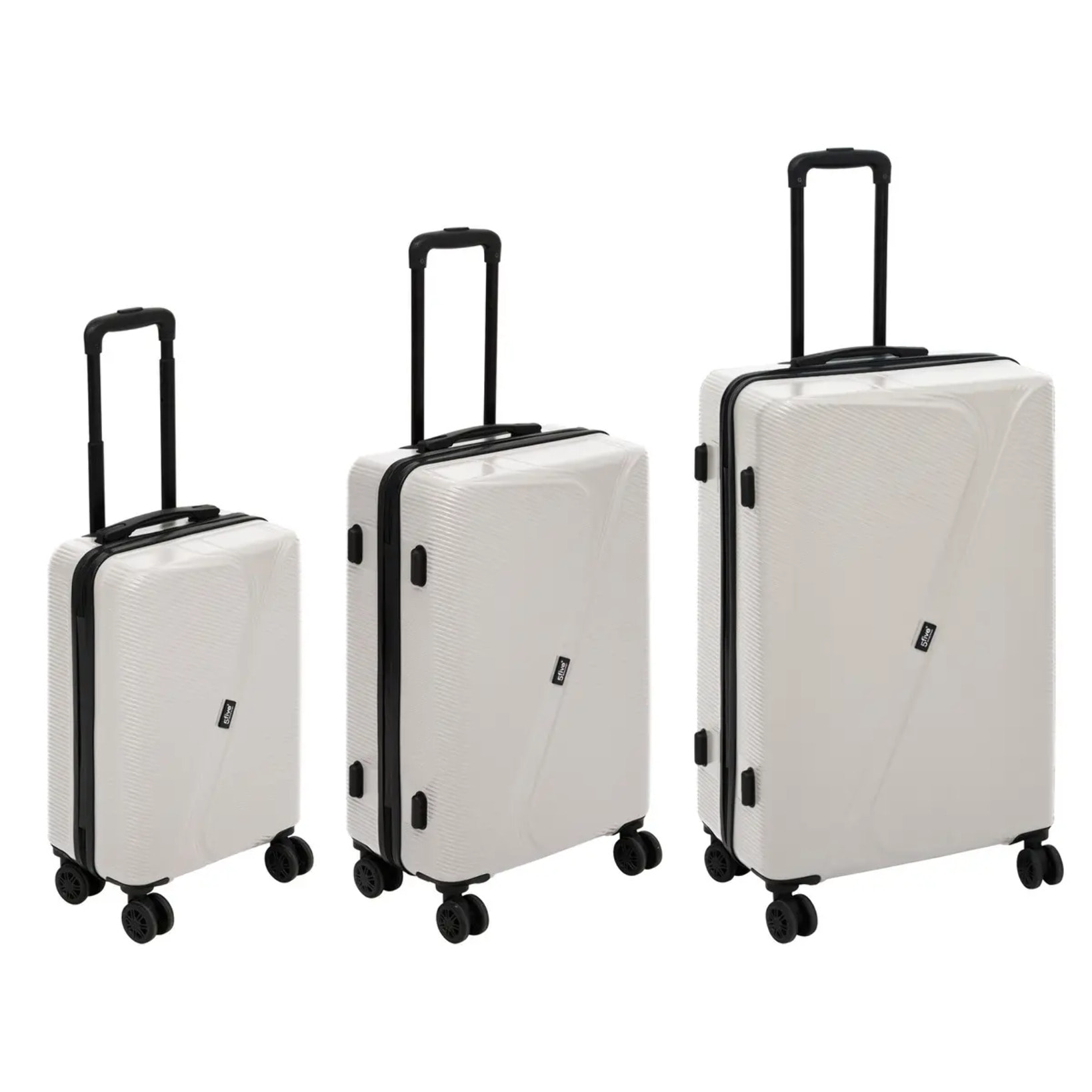 Set de 3 valises ABS 8 roues argile