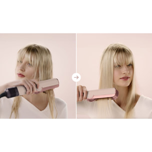 Asciugacapelli e piastra Dyson Airstrait™ (Oro rosa/Cipria)