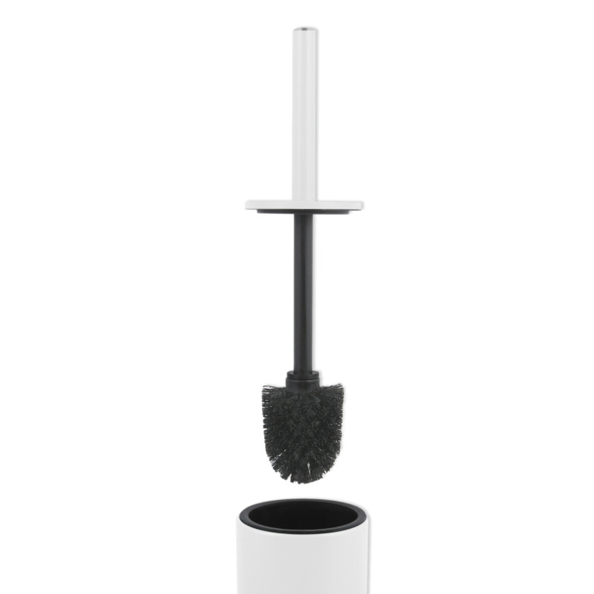 Brosse wc avec support Acier AKIRA Blanc mat Spirella