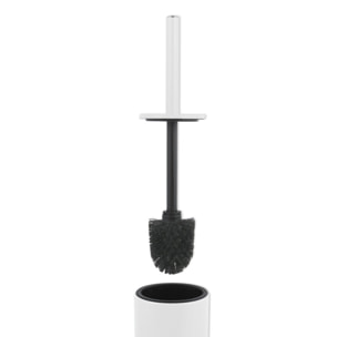 Brosse wc avec support Acier AKIRA Blanc mat Spirella