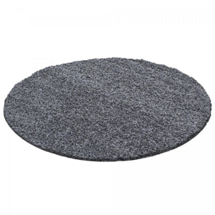Tapis poils longs shaggy tissé motif uni ZASIVE