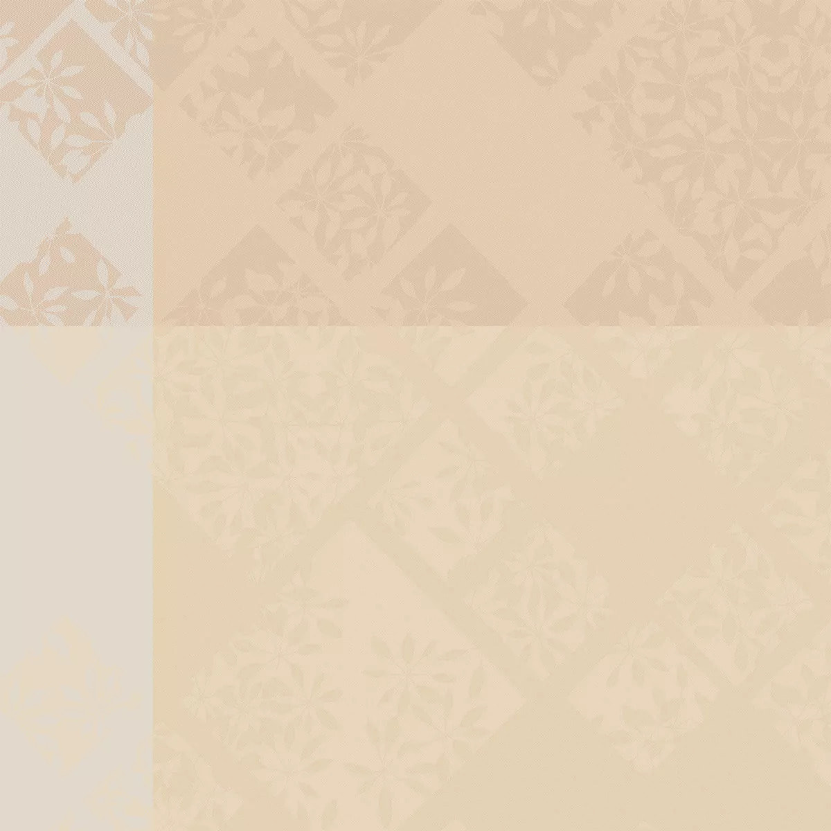 Serviette pur coton motif jacquard beige Mille pistils naturel