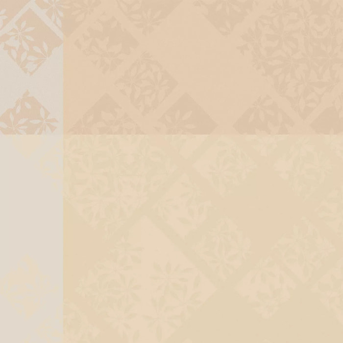 Serviette pur coton motif jacquard beige Mille pistils naturel