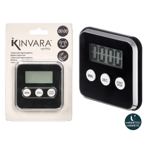 Orologio da cucina digitale magnetico. Con timer e avviso acustico.