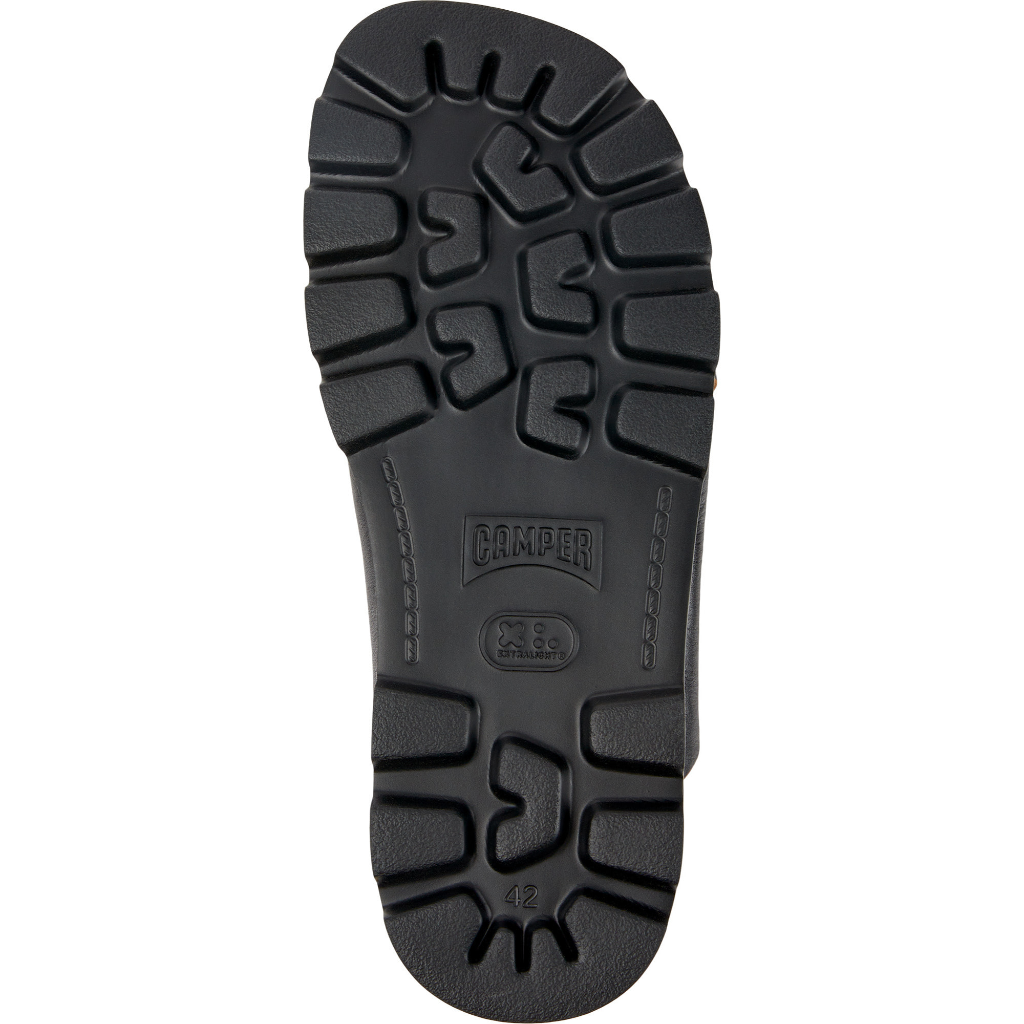 Sandalias - CAMPER Brutus - Negro - Cuero liso