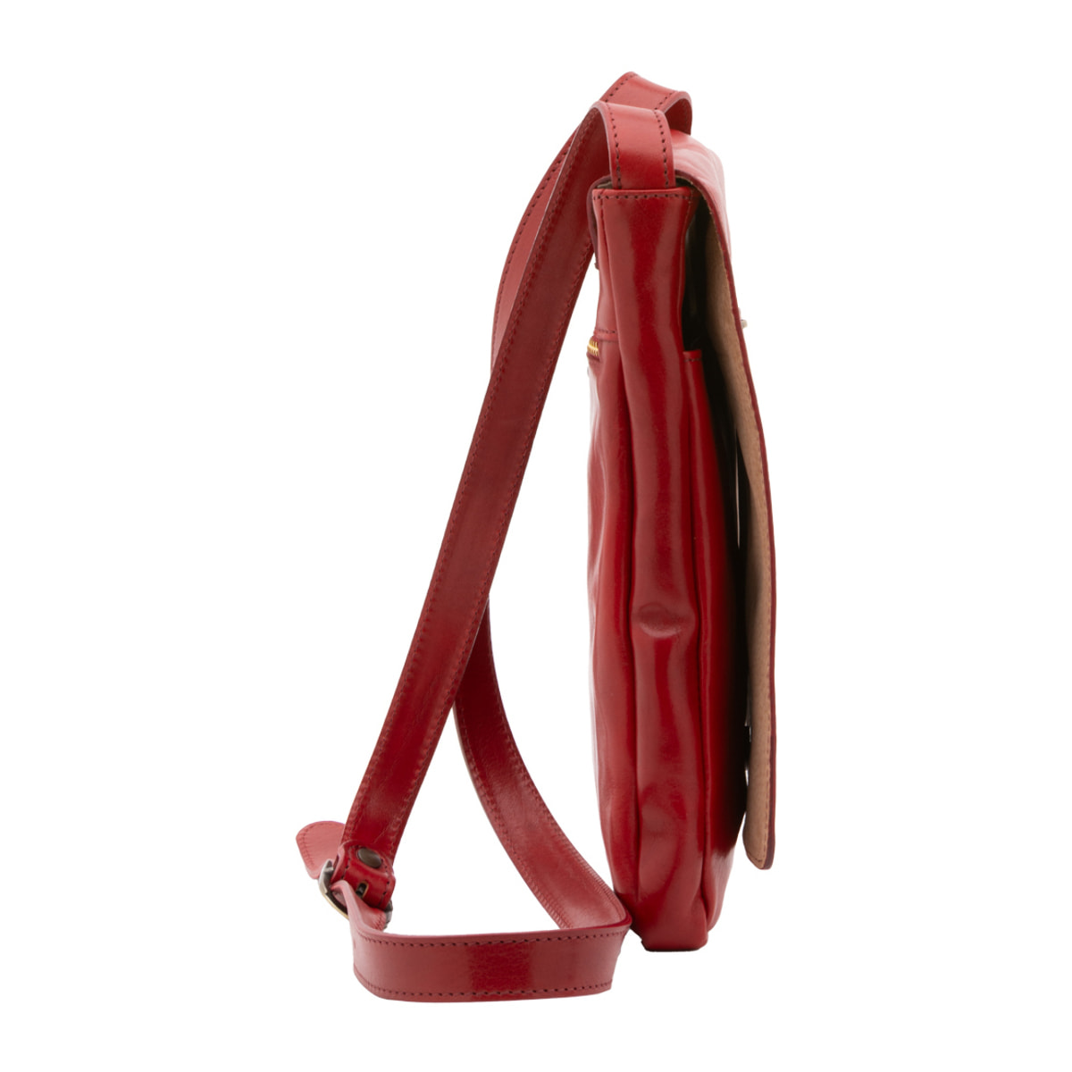 Borsa a tracolla  da uomo In Vera pelle Made in Italy 24x30x4 cm