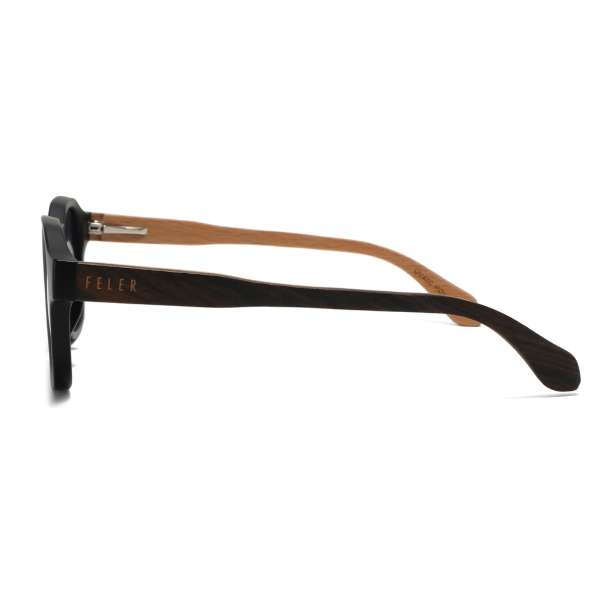 Gafas de Sol Feler 1600-1 Polarizadas de Madera Unisex 45 mm