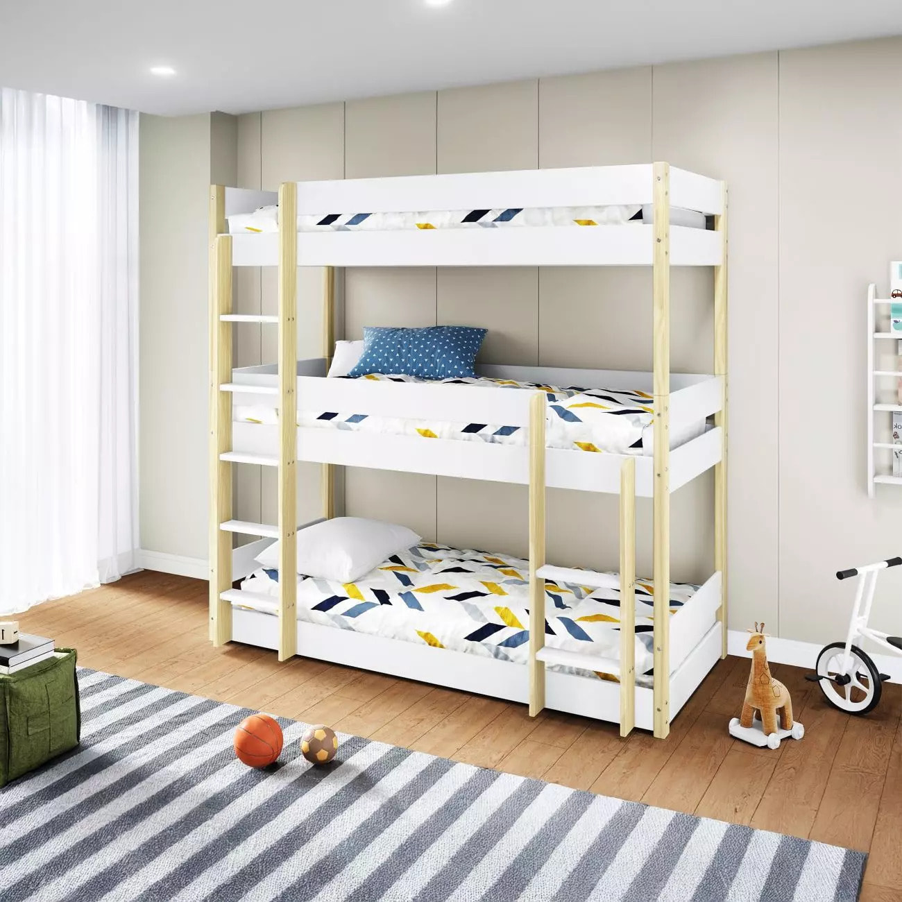 Litera Tristack Blanco - Oak Soft