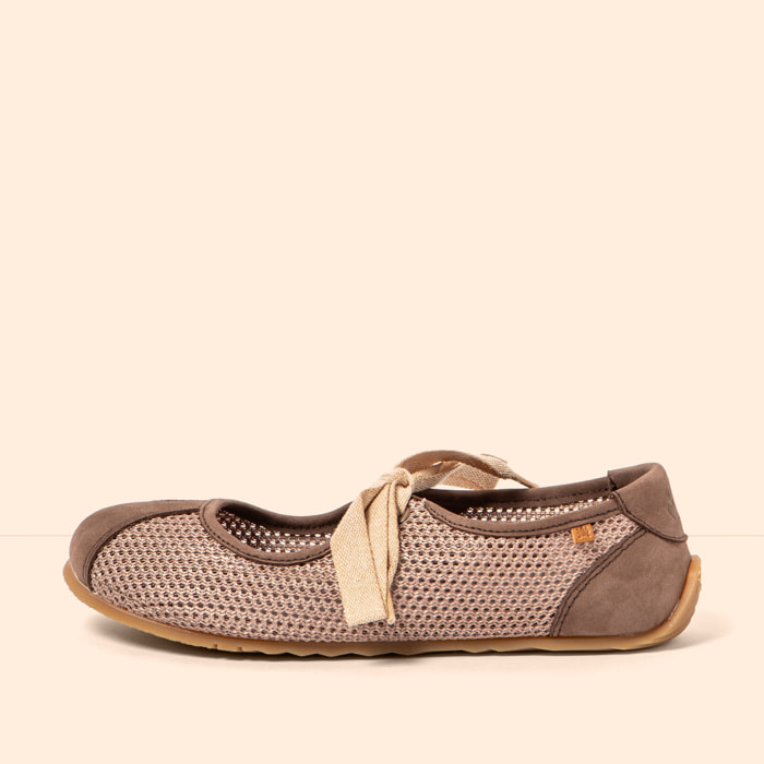 Zapatos N5936C MULTI MATERIAL BROWN/ ONDINA color Brown